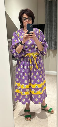 Customer photo review of Lowie Les Indiennes Balloon Sleeve Dress