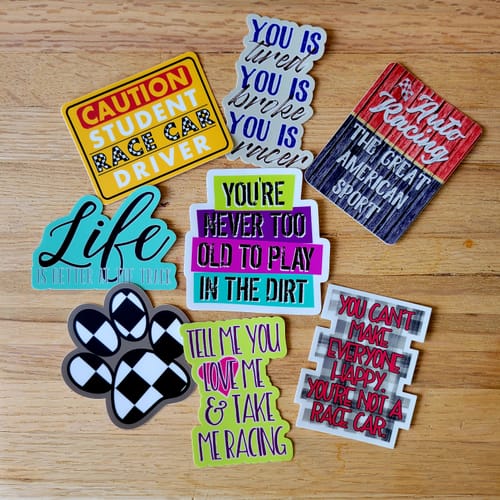 Customer photo review of 50 Custom 3" Laminated Vinyl Stickers