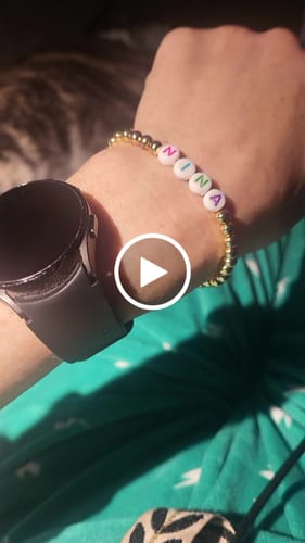 Customer video review of Custom Friendship Bracelet - Multicoloured