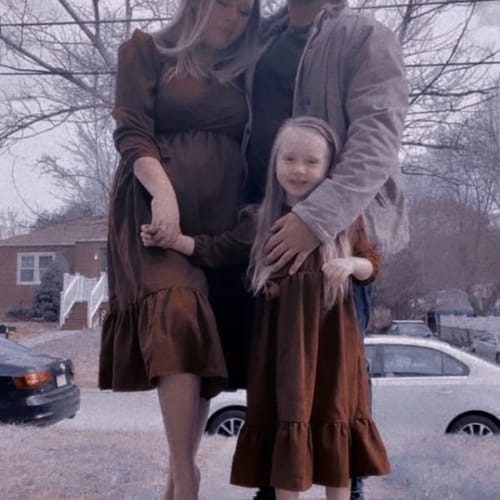 Customer photo review of Rachel Timmerman's Mommy & Me Matching Dresses