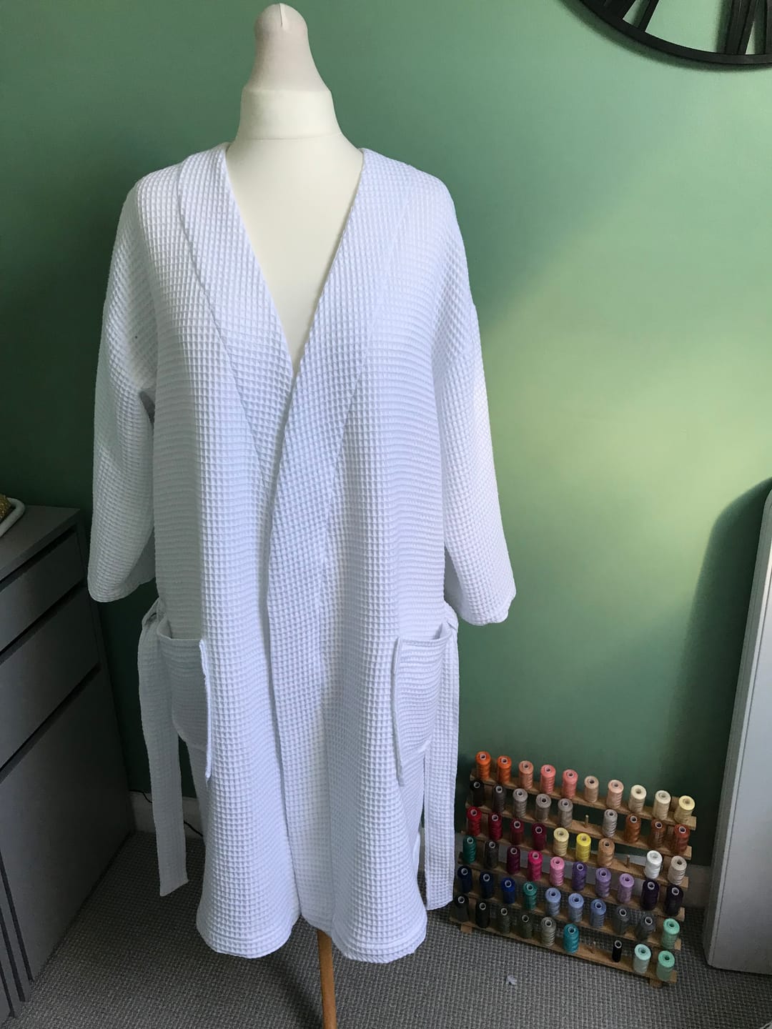 Customer photo review of 100% Cotton Waffle Fabric