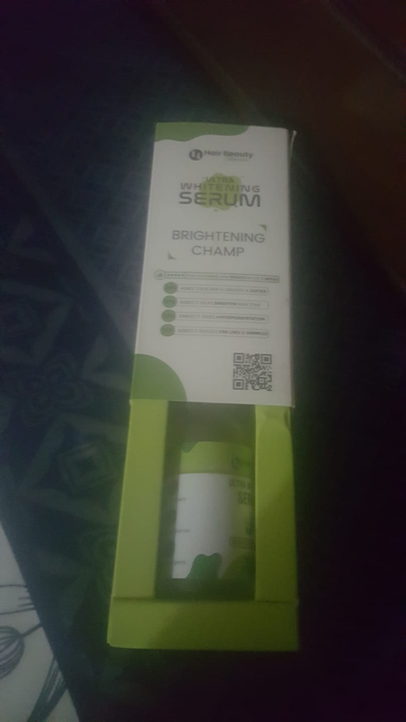 Customer photo review of Ultra Whitening Serum