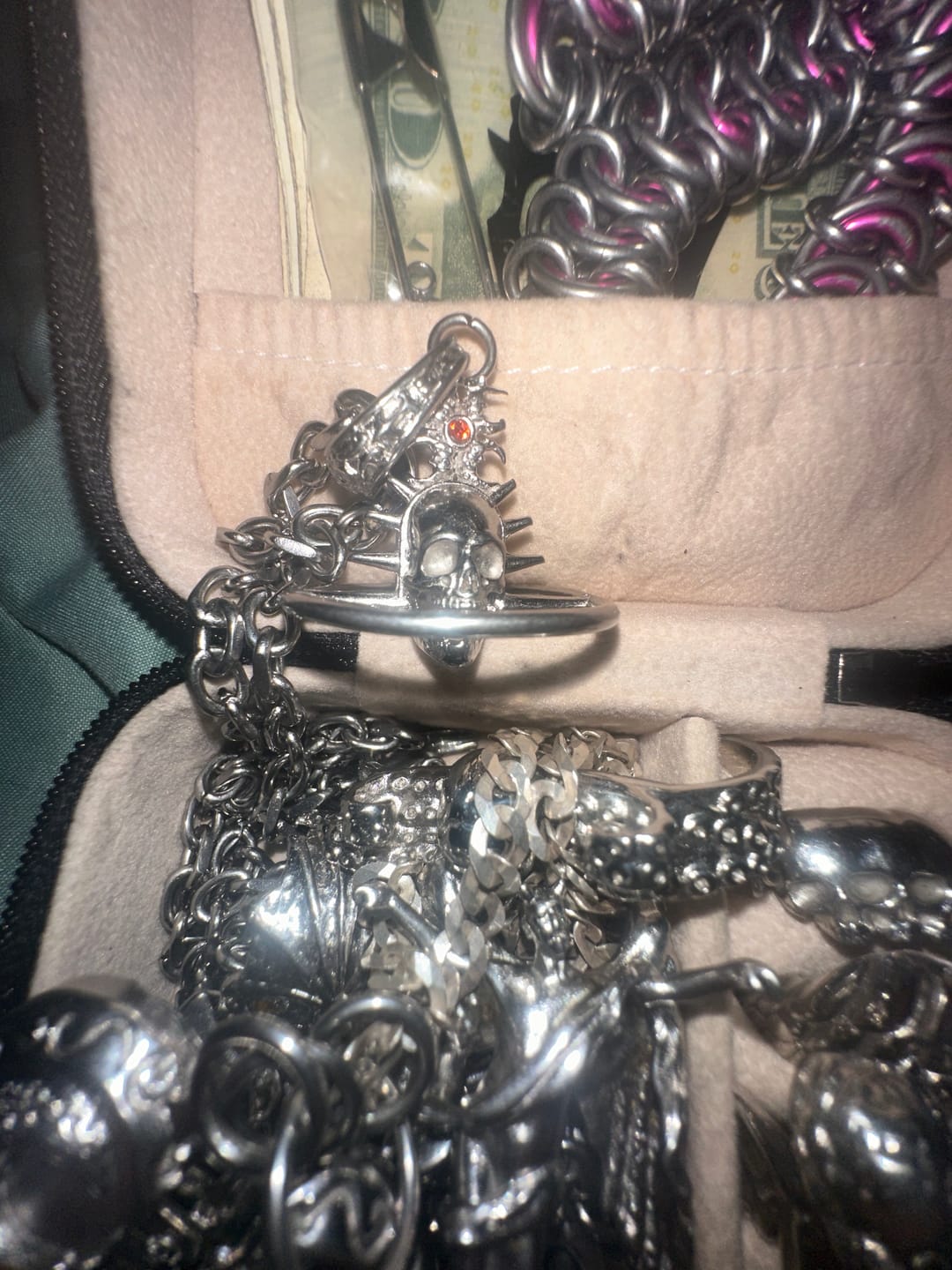 Customer photo review of ORBITUARY PENDANT