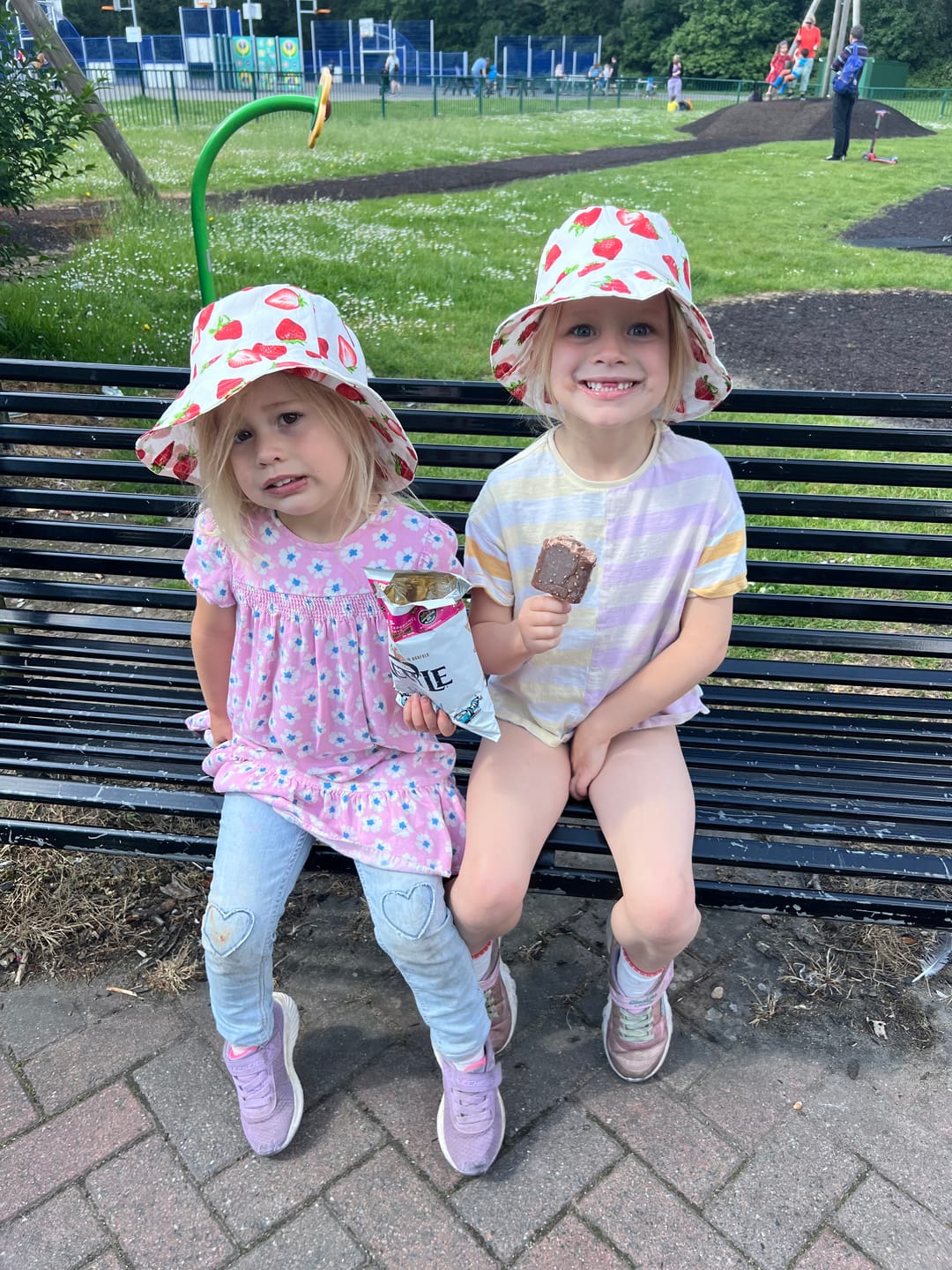 Customer photo review of Strawberry Rose & Hubble Cotton Poplin Fabric