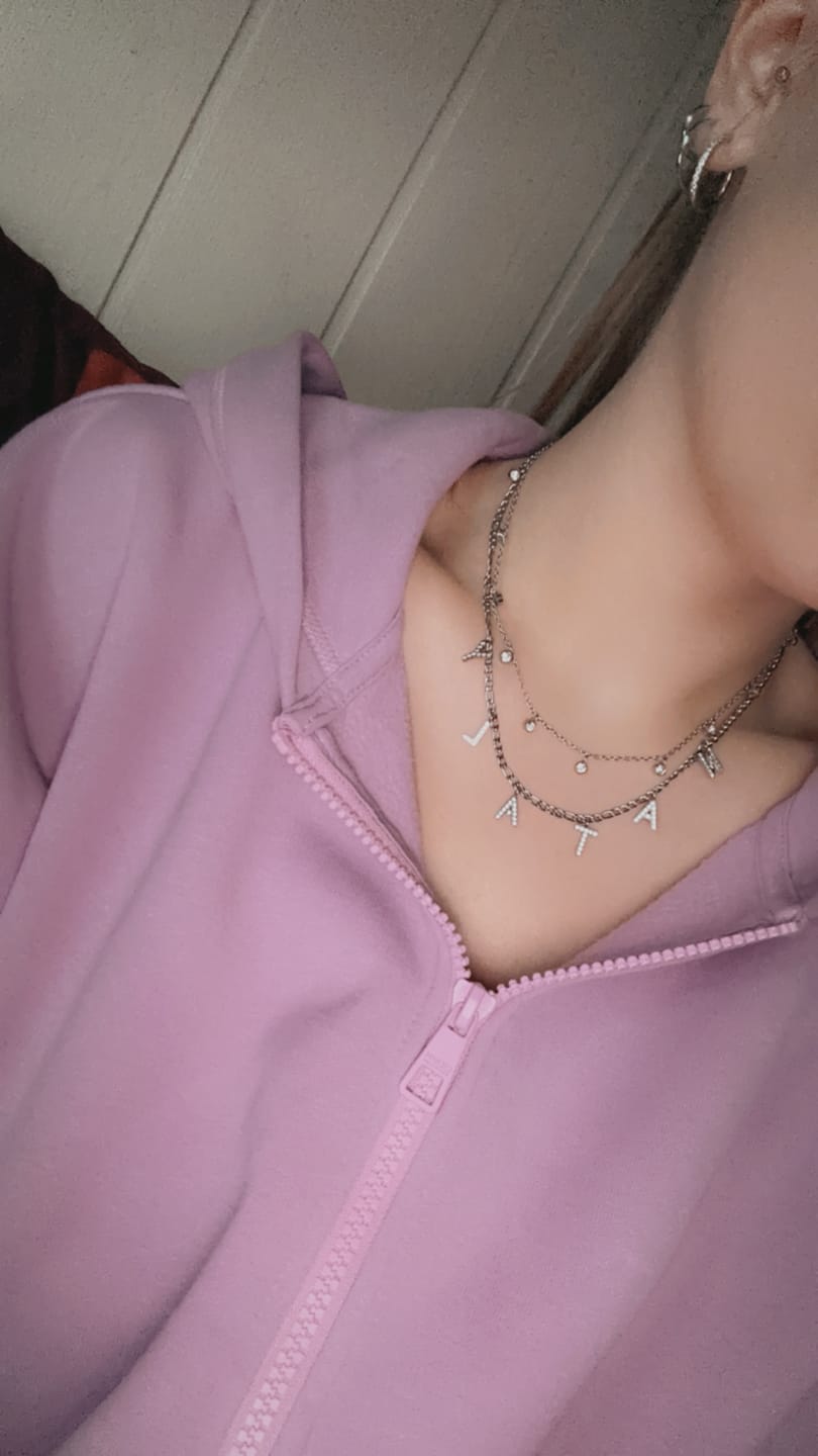 Customer photo review of Namenskette | 18K vergoldet