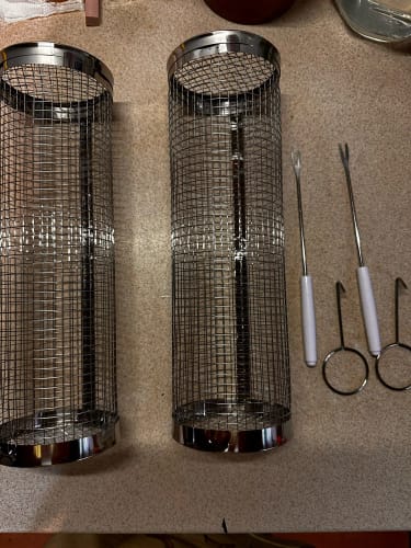 Customer photo review of Grillkorb in Edelstahl-Ausführung für das perfekte Grillergebnis