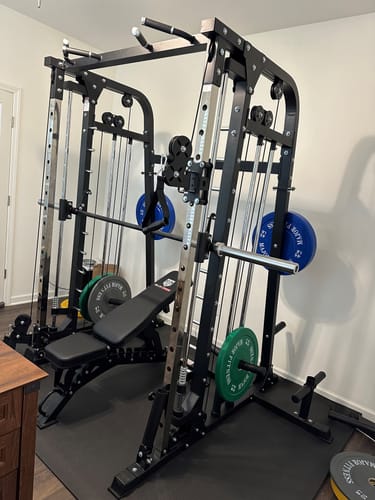 Customer photo review of MAJOR FITNESS All-In-One Home Gym Smith Machine Spirit B2