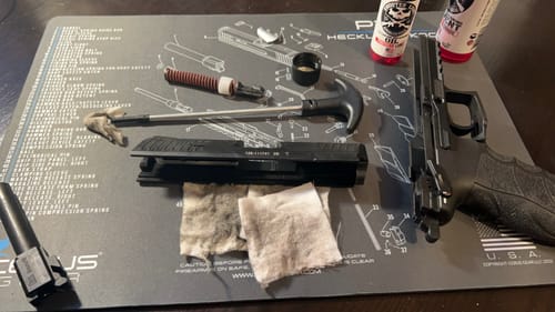 Customer photo review of Heckler & Koch® P30® Schematic Handgun Mat