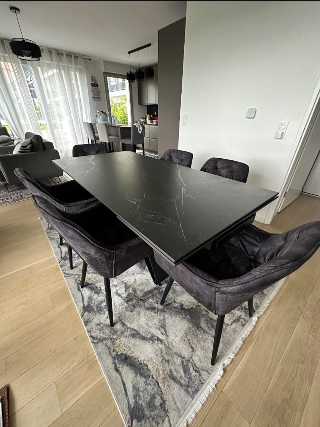 Customer photo review of Table à manger extensible Masdar