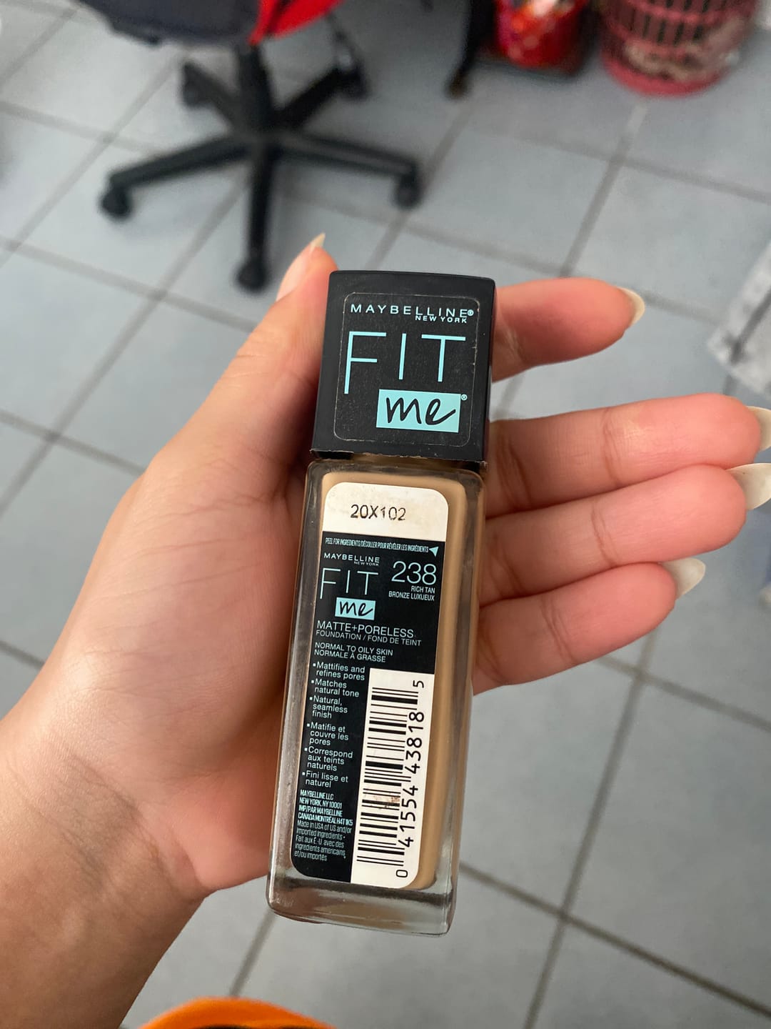 Customer photo review of Fit Me Matte + Poreless Liquid Foundation 30ml
