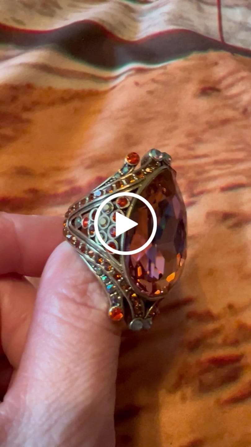 Customer video review of HEIDI DAUS®"Make Some Waves" Crystal Statement Ring