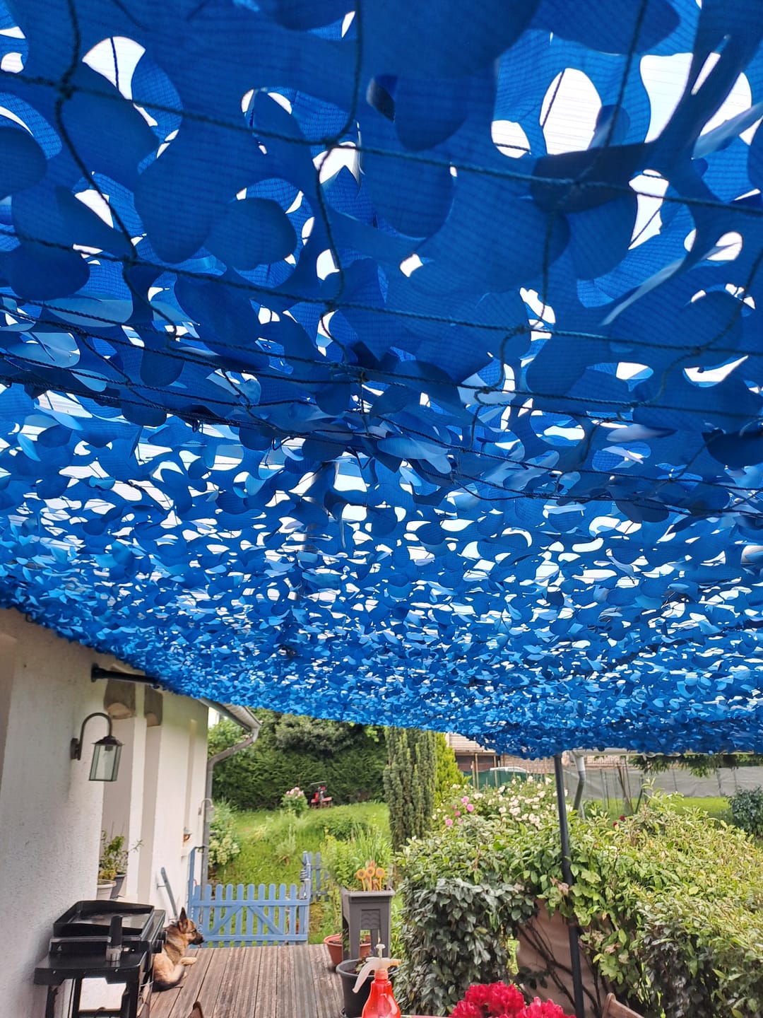 Customer photo review of Filet de camouflage renforcé bleu