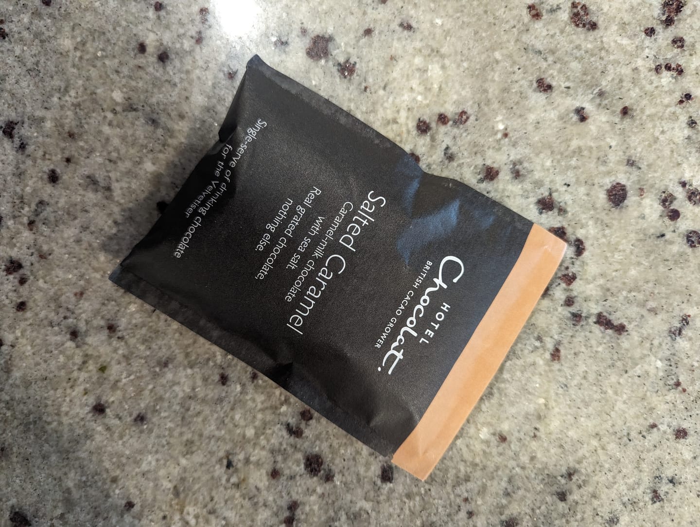 Customer photo review of Salted Caramel Hot Chocolate Flakes