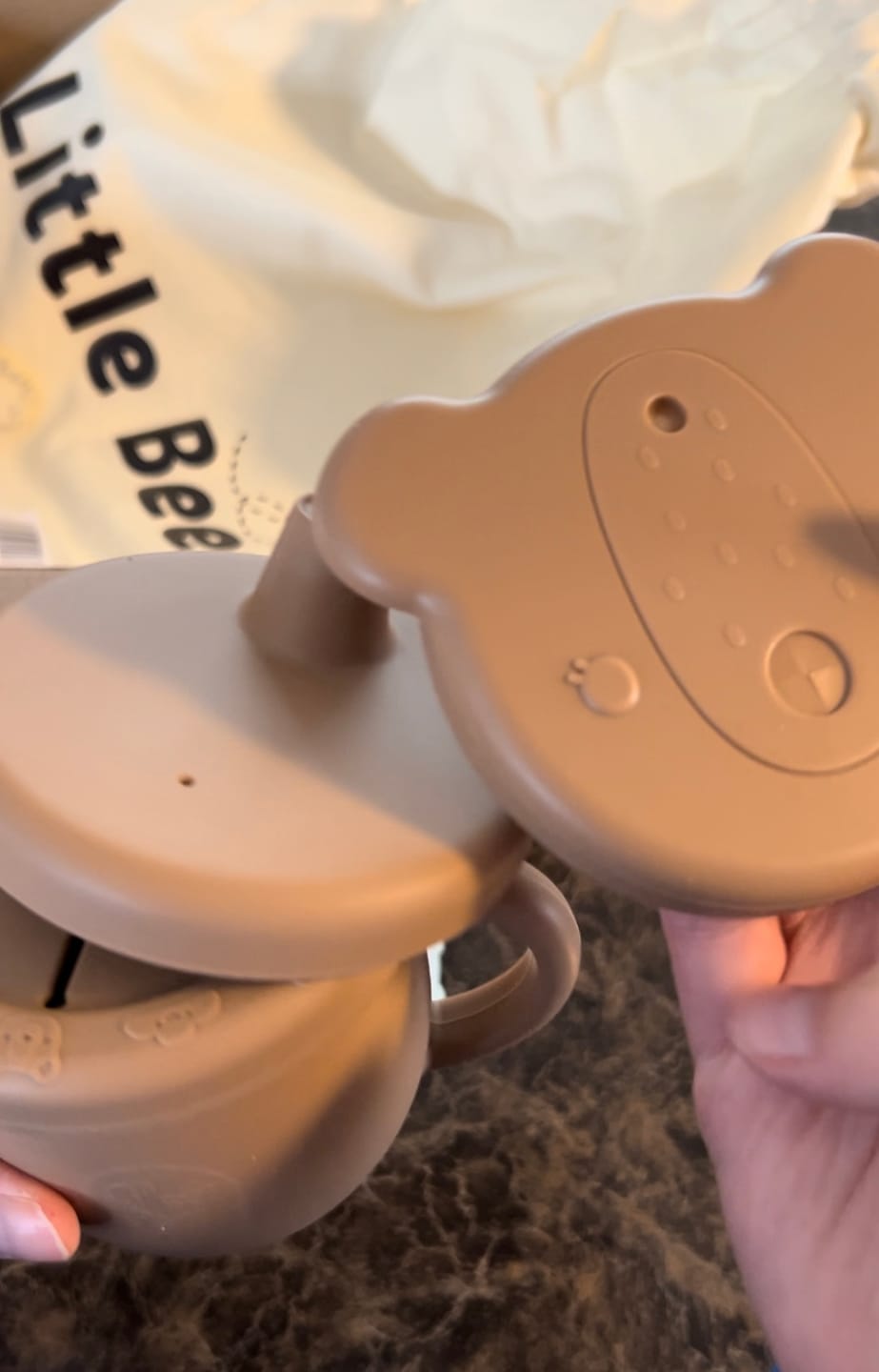 Customer photo review of Baby Silicone Sippy Cup