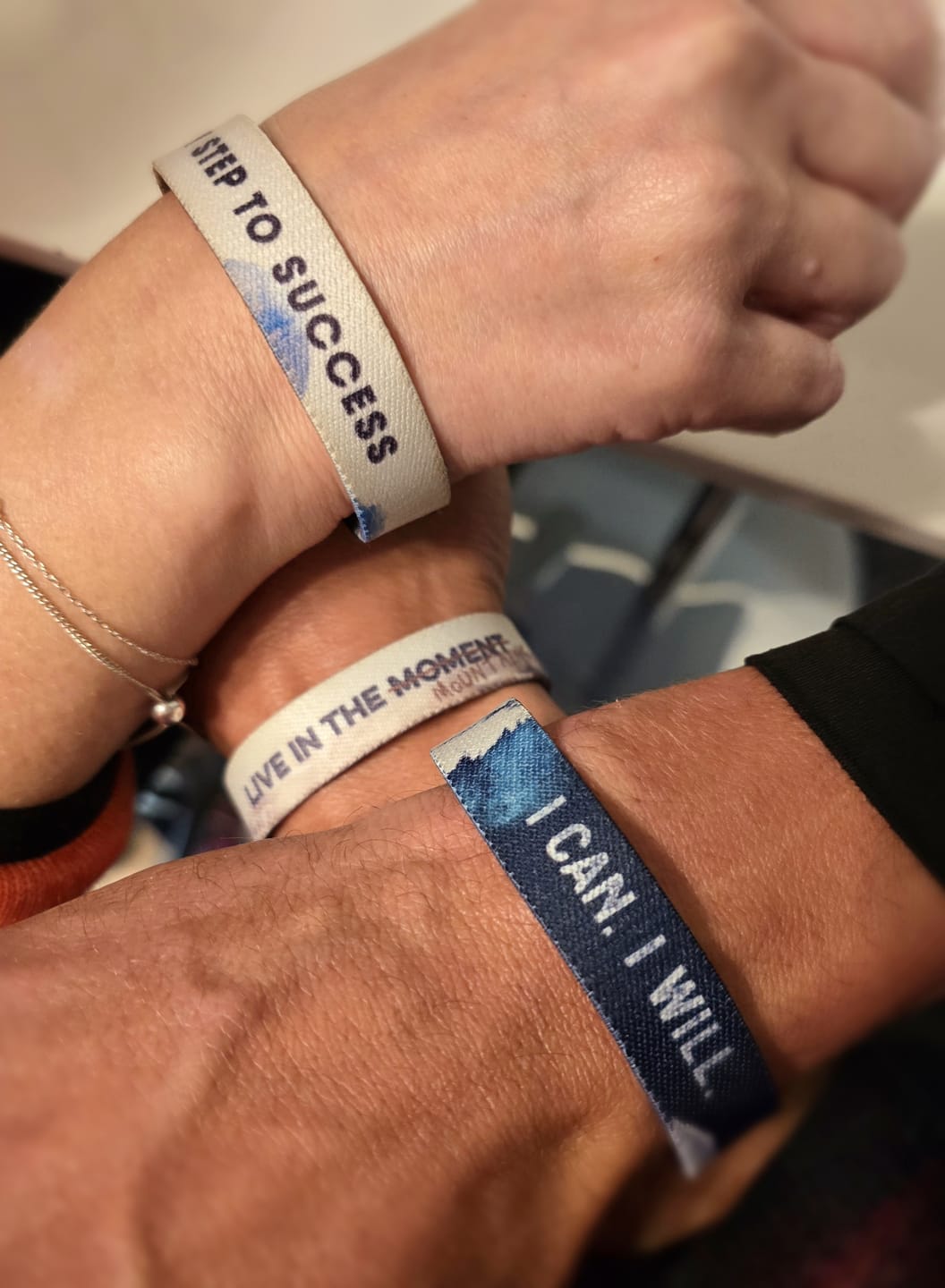 Customer photo review of I can. I will. - Elastisches Armband