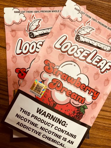 Customer photo review of Strawberry Dream LooseLeaf 5-Pack Wraps (40 Count)