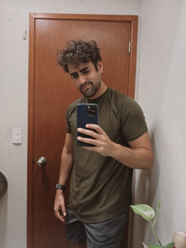 Customer photo review of Training Sport Tee - Army Green