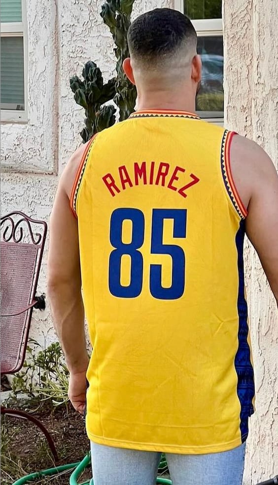 Customer photo review of Colombia Custom Basketball Jersey