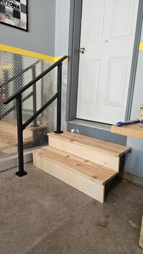 Customer photo review of Stair Handrail Kit
