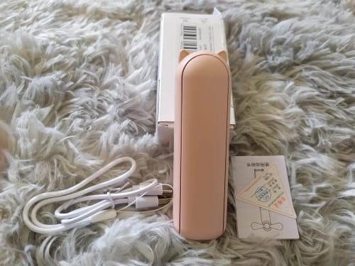 Customer photo review of Charming Handheld Mini Fan