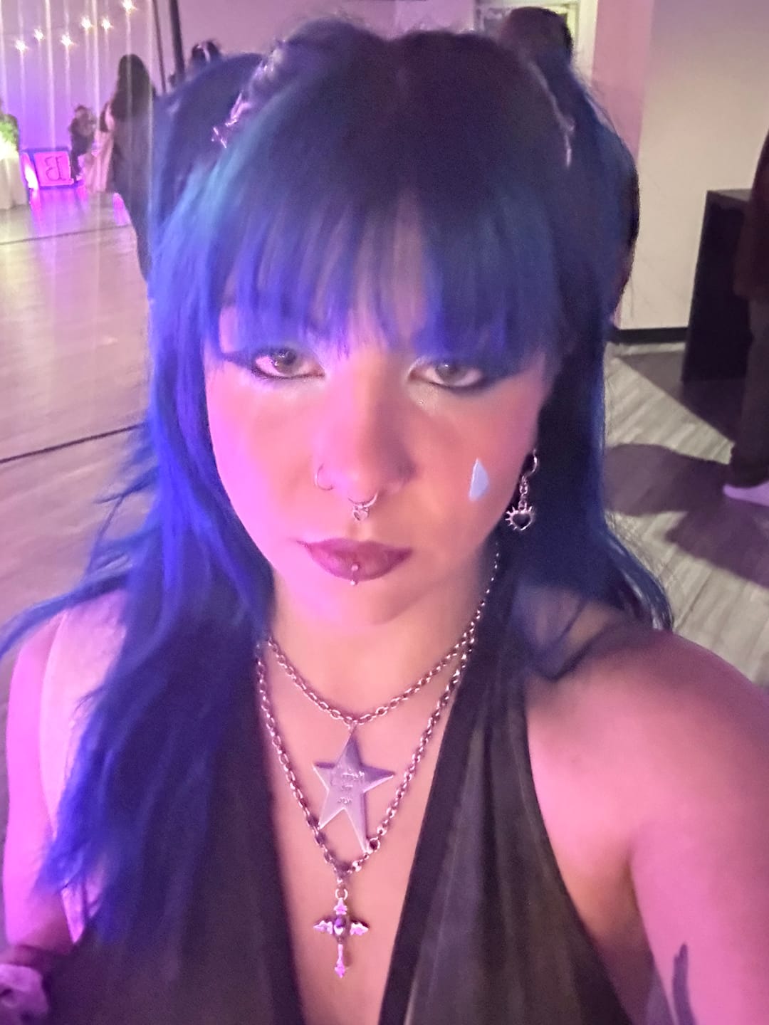 Customer photo review of SPIKE HEART EARRING