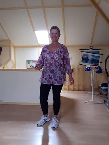 Customer photo review of 3 Metres Printed Crepe Chiffon- 55" Wide (Grape)