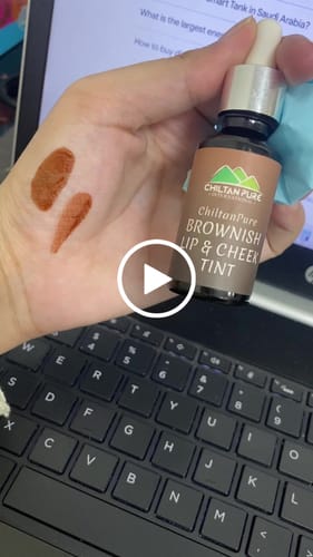Customer video review of Brownish Lip & Cheek Tint – Stay pigmented for long, give a deeper look, and very best as event wear – 100% Organic lip stain 30ml