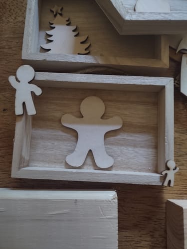 Customer photo review of Unfinished Wood Waving Gingerbread Shape - Craft - up to 36"