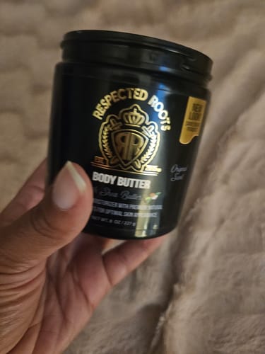 Customer photo review of Respected Roots Body Butter (Original Scent 8oz)