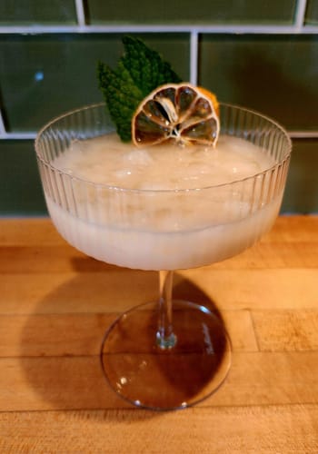 Customer photo review of Ribbed Coupe Glass - Set of 2