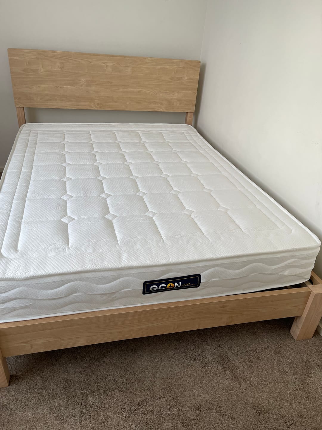 Customer photo review of Modena Bed Frame, Oak, Double