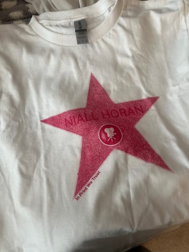 Customer photo review of 'Hollywood Star' custom baby tee