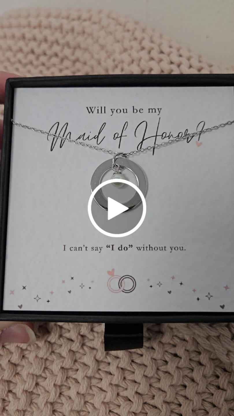 Customer video review of Will You - Maid Of Honor Pearl Necklace