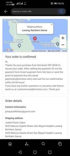 Customer photo review of Processing Fee