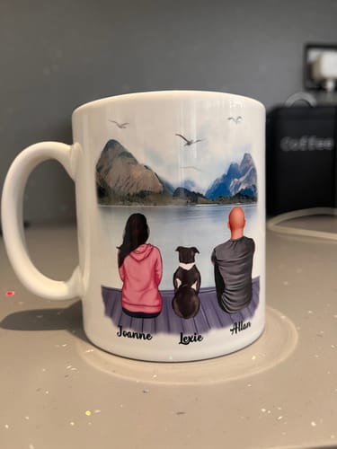 Customer photo review of Couples with Pets Mug