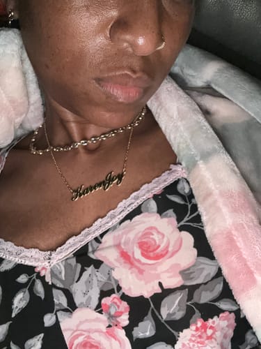 Customer photo review of Personalized Name Necklace
