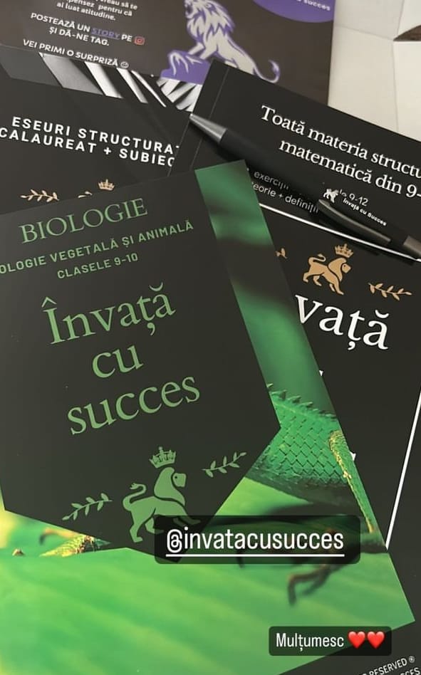 Customer photo review of Învață cu succes - Pachet Bacalaureat | Română + Matematică + Biologie 9-10