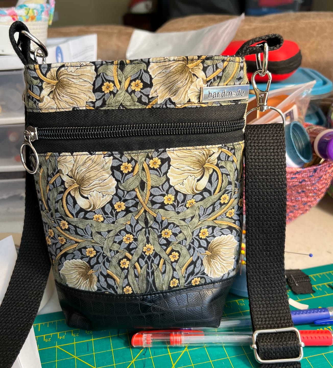 Customer photo review of Wanderlust Phone Bag Pattern