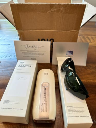 Customer photo review of INIA FOND IPL Laser Hair Removal