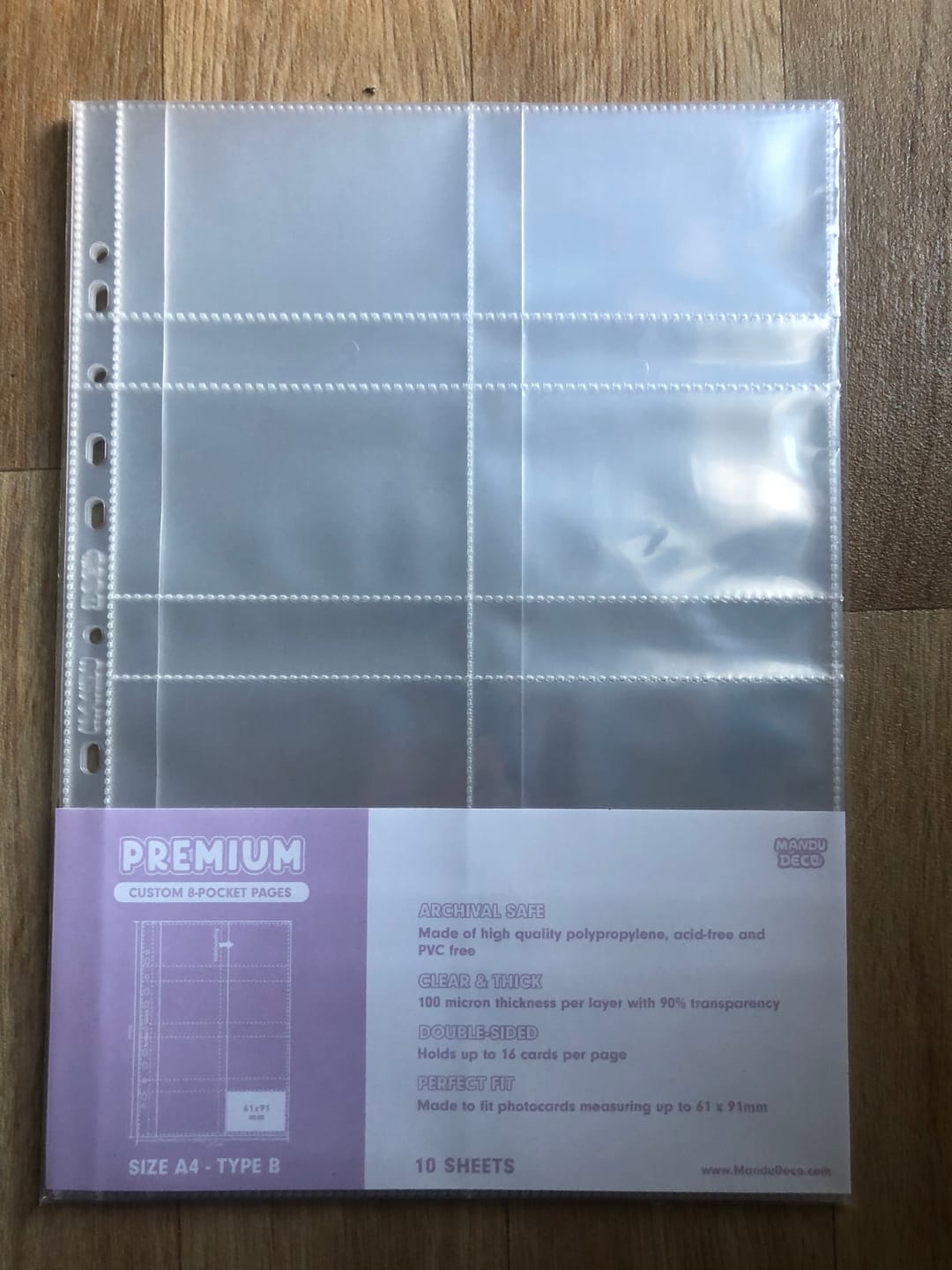 Customer photo review of CUSTOM A4 POCKET PAGES
