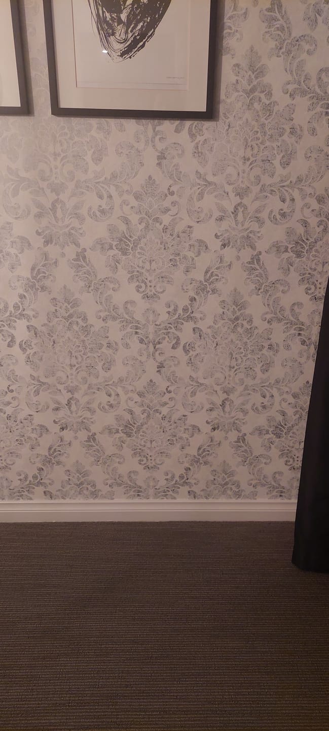 Customer photo review of Baroque Damask Wallpaper - 5 Colours
