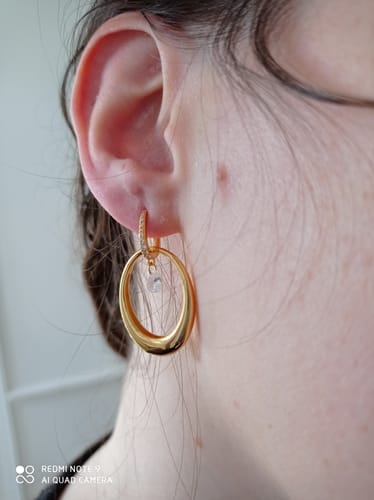 Customer photo review of Boucle d'oreille Nile Or