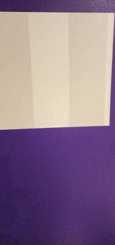 Customer photo review of Custom-Coloured Thick Stripe Wallpaper - Choose Your Own Colour