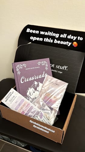 Customer photo review of smut slut book club subscription