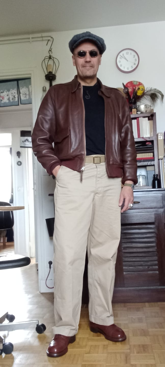 Customer photo review of 1942 US Army Chino Trousers
