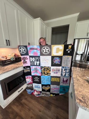 Customer photo review of T Shirt Quilt by Project Repat