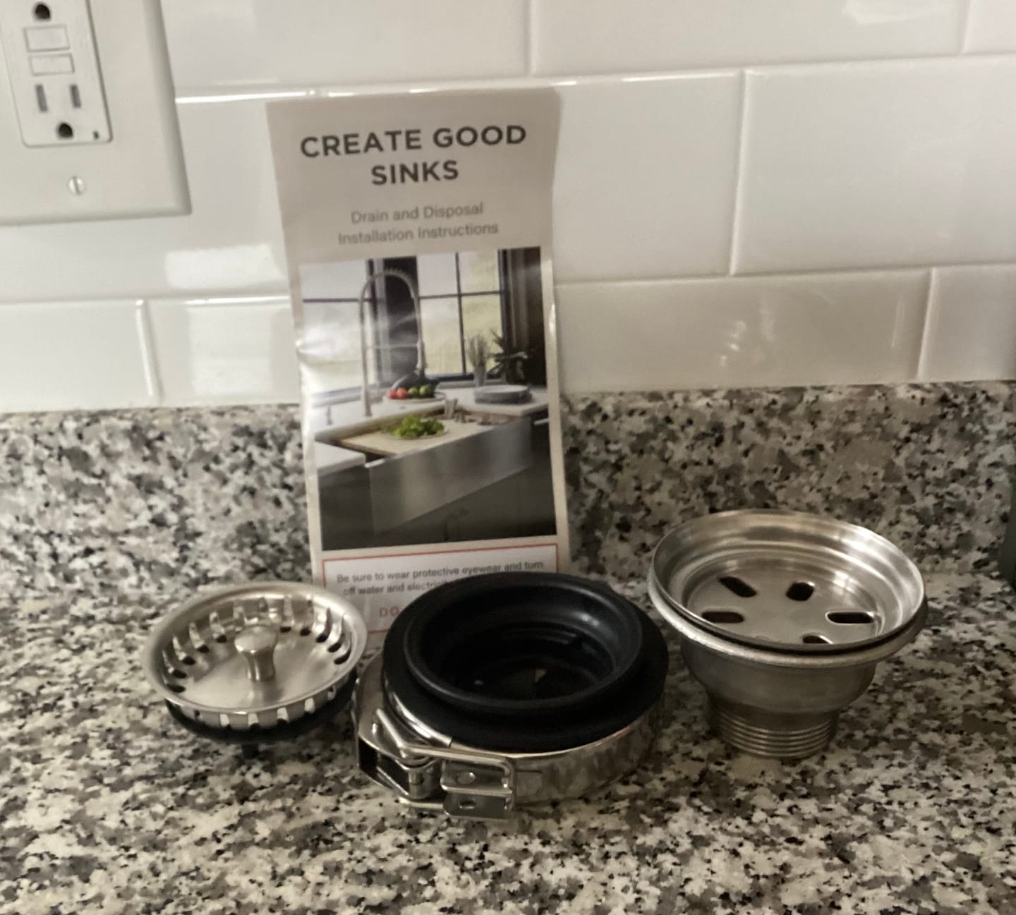 Customer photo review of Centerpiece™ Seamless Drain & Disposal Kit