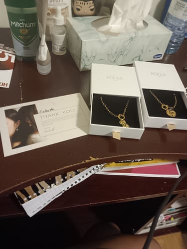 Customer photo review of Hashira Charm Necklace