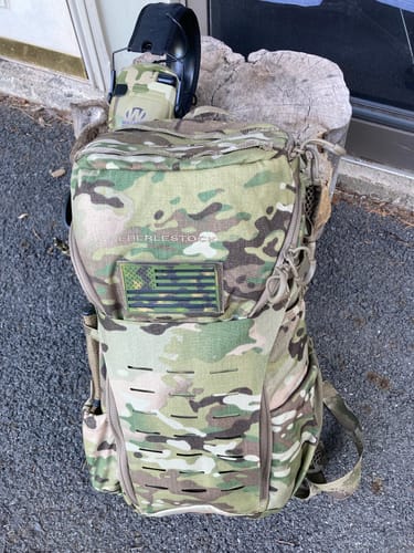Customer photo review of Blended Camo Tropic American Flags