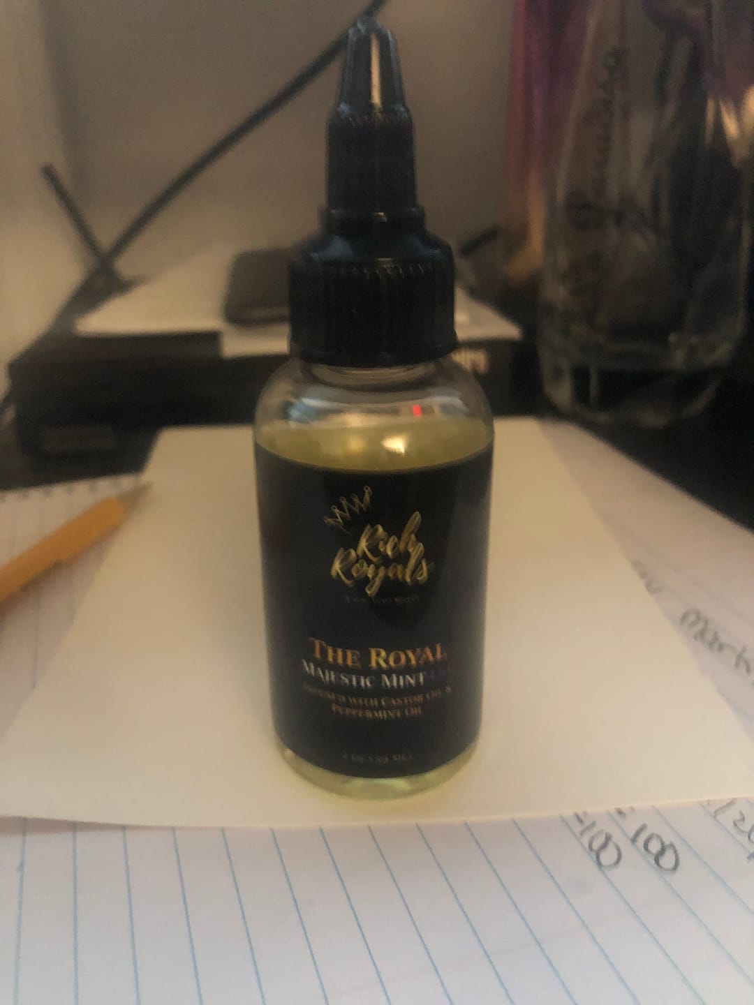 Customer photo review of Majestic Mint Oil (2 oz.)
